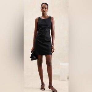 Banana Republic Black Linen Dress